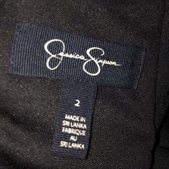 Jessica Simpson Sheath Scuba Black Dress - Picture 5 of 5